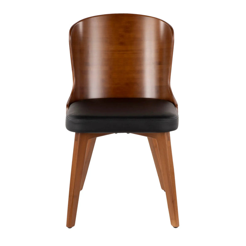 Bocello - Mid-Century Chair - Walnut / Black by Unique Piece Furniture