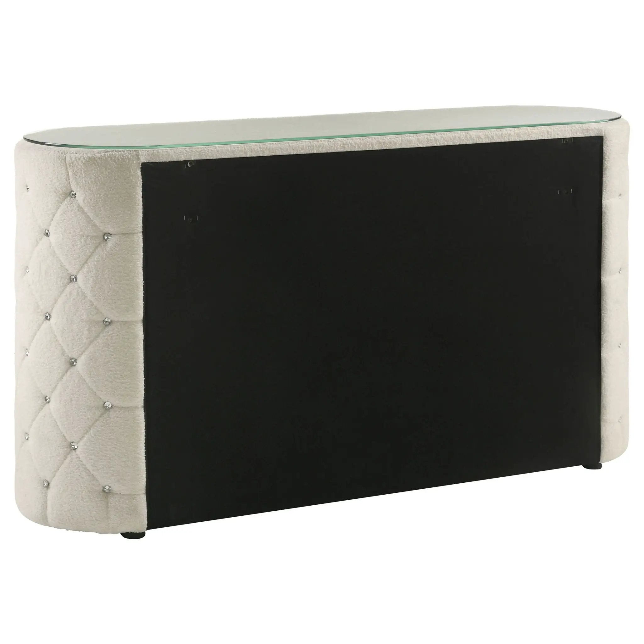 Sonya 6-drawer Upholstered Bedroom Dresser Ivory by Unique Piece Furniture
