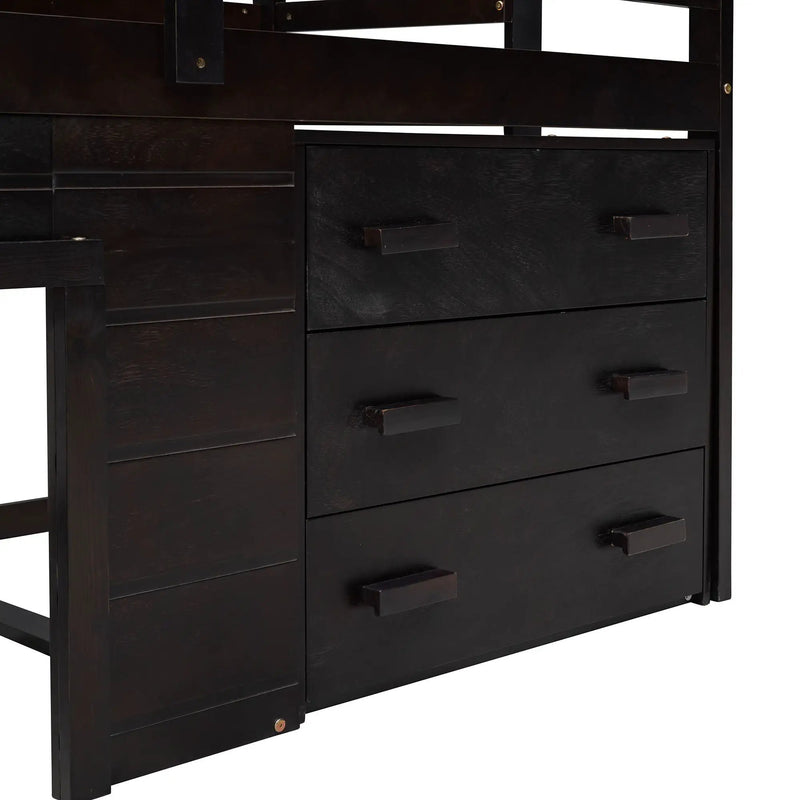 Loft Bed With Cabinet And Shelf by HouseOfZazla
