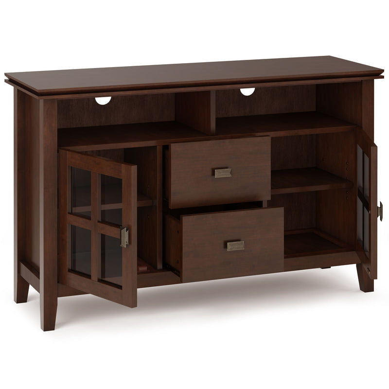 Artisan - TV Media Stand, Handcrafted - Russet Brown by HouseOfZazla