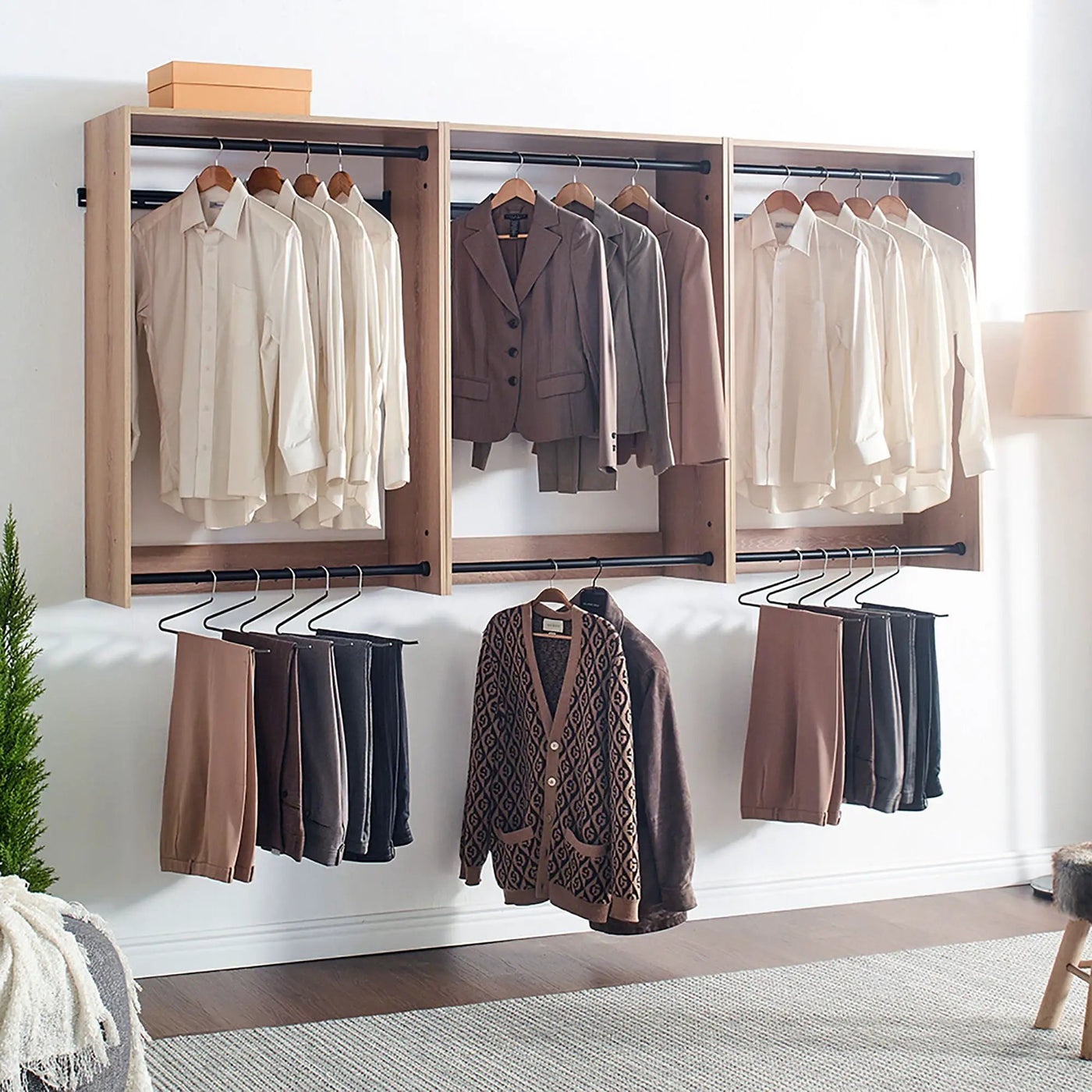 Devi - Wall Mounted Closet System, Modular Units by HouseOfZazla