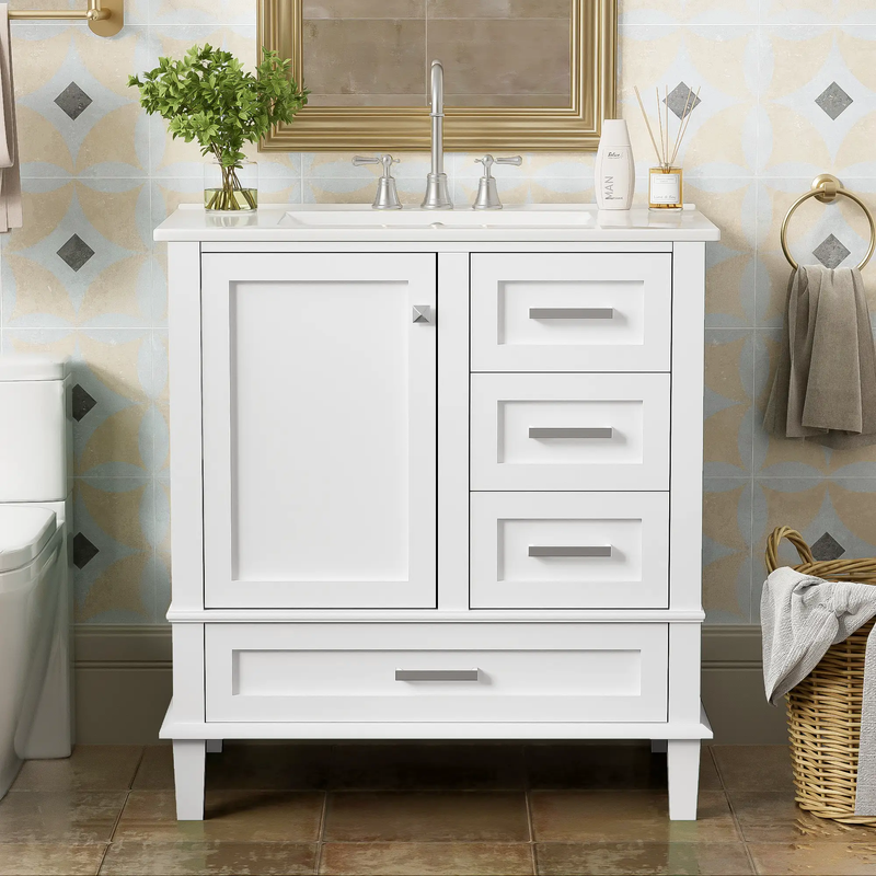 30" Modern Bathroom Vanity with Sink Combo Set by HouseOfZazla