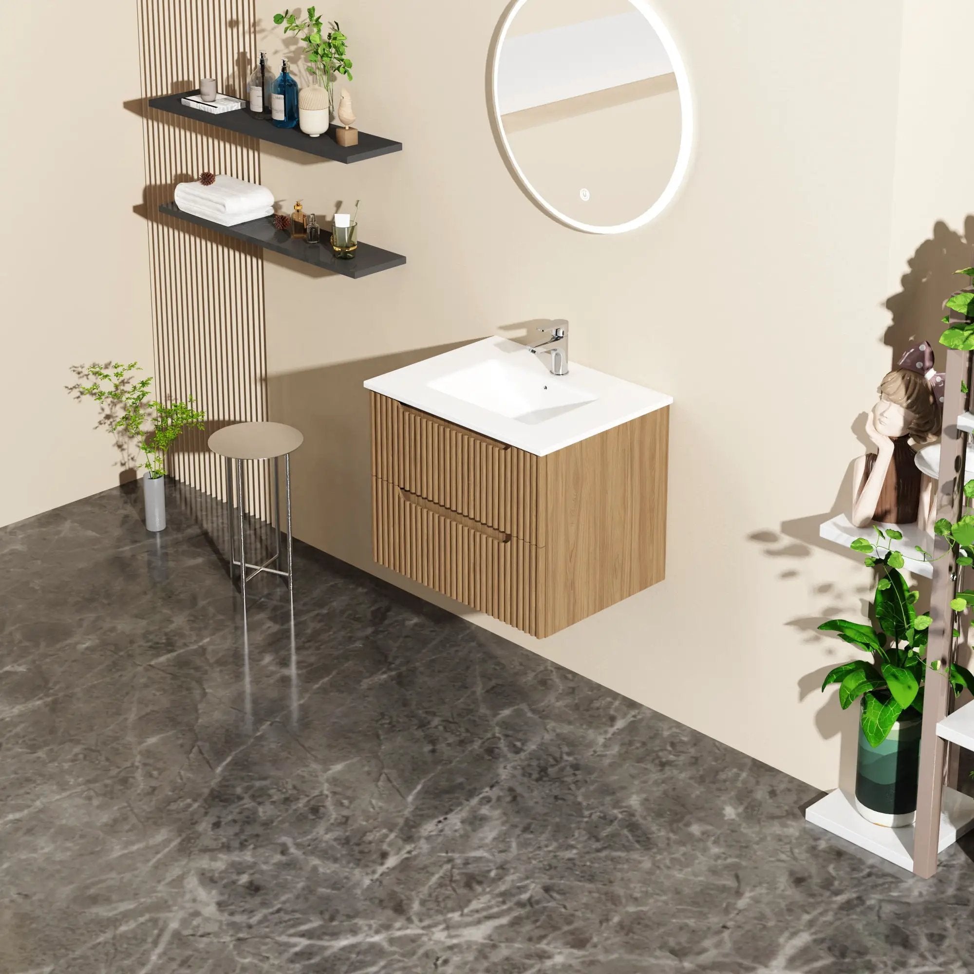 Wall Mounted Bathroom Vanity & Sink by HouseOfZazla
