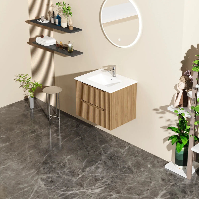 Wall Mounted Bathroom Vanity & Sink by Unique Piece Furniture