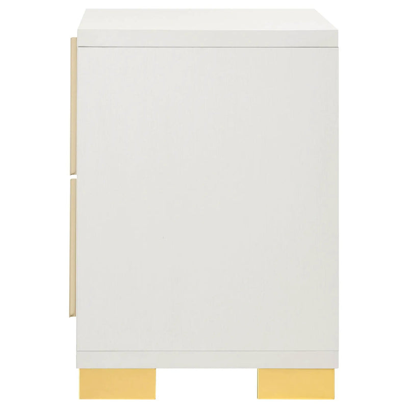 Marceline 2-drawer Nightstand White by Unique Piece Furniture
