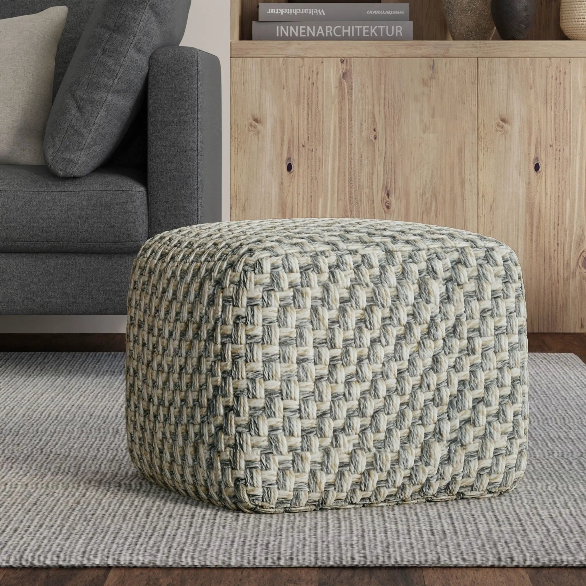 Beatrix - Square Pouf - Multicolor by HouseOfZazla