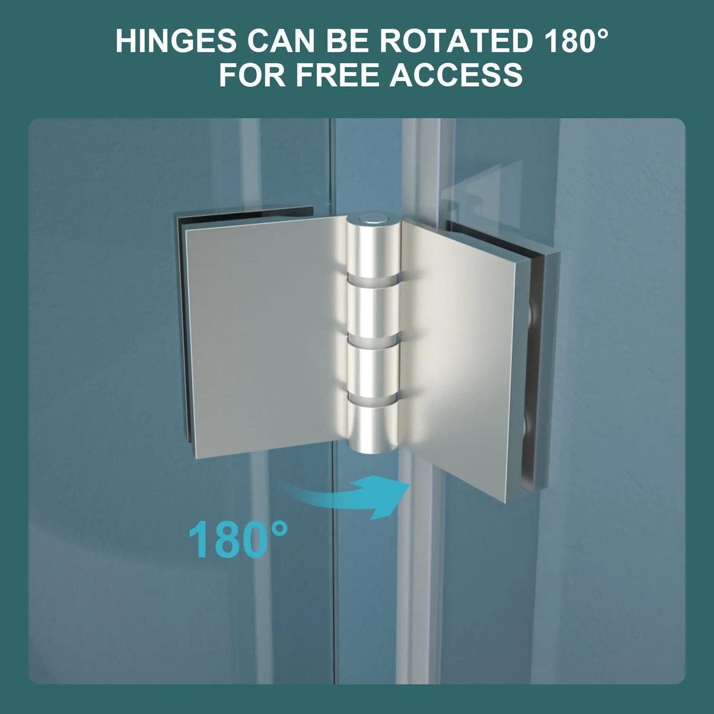 Fold Frameless Shower Door With Tempered Glass by HouseOfZazla