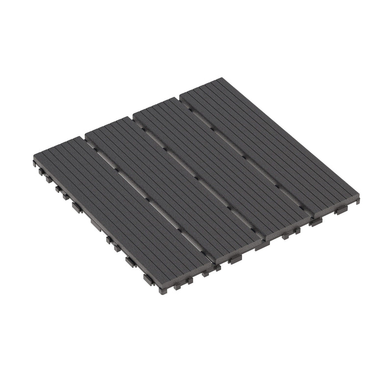 Interlocking Plastic Deck Tiles, Waterproof Outdoor / Indoor Patio Flooring by HouseOfZazla