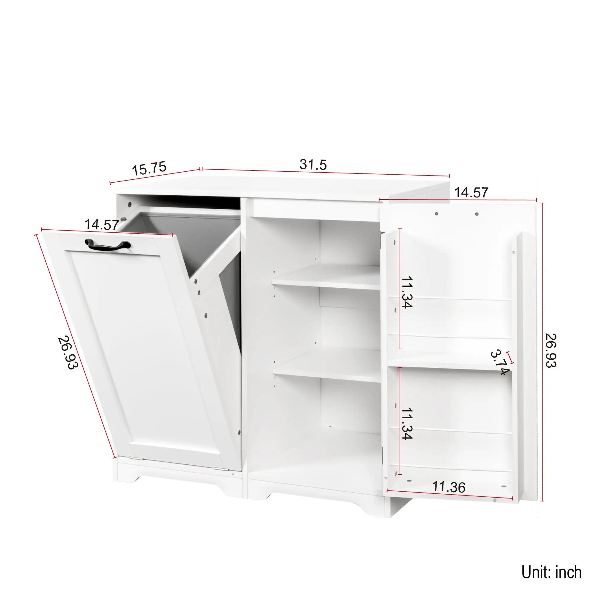 Laundry Cabinet with Tilt-Out Hamper by HouseOfZazla