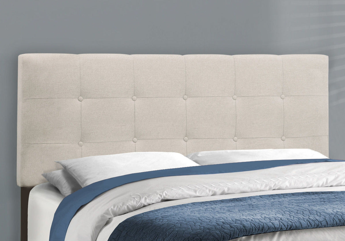 Transitional Upholstered Bed Frame with Tufted Fabric - Multiple Colors, photo 30 of 40