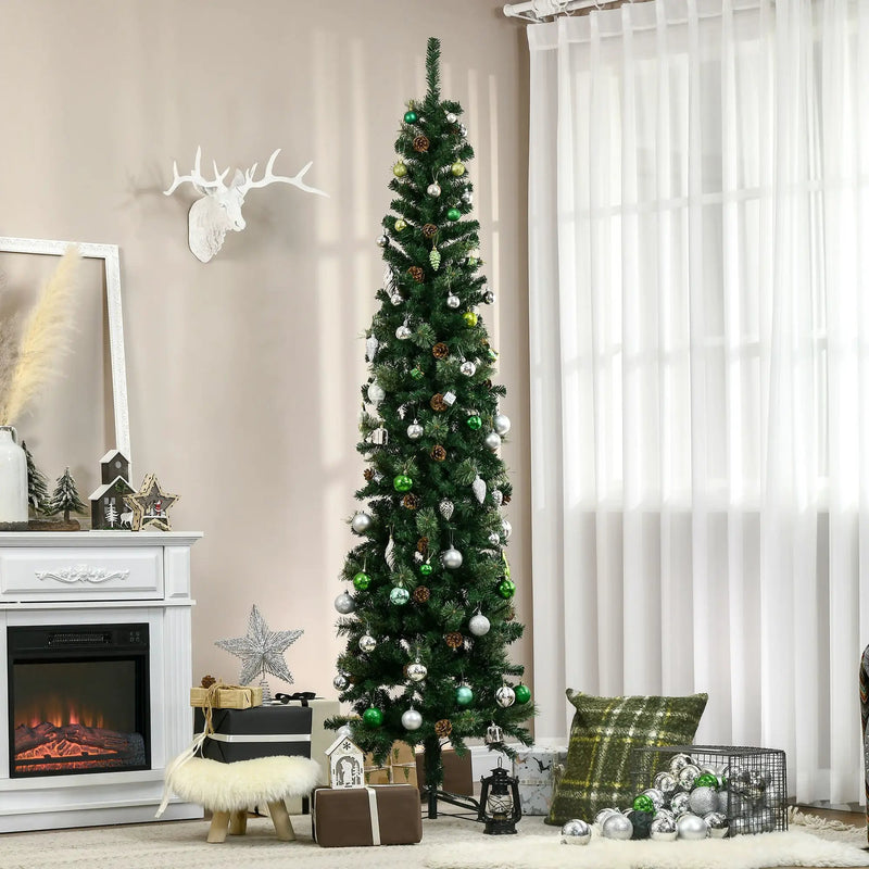 HOMCOM 7.5 Foot Pencil Artificial Christmas Tree by HouseOfZazla