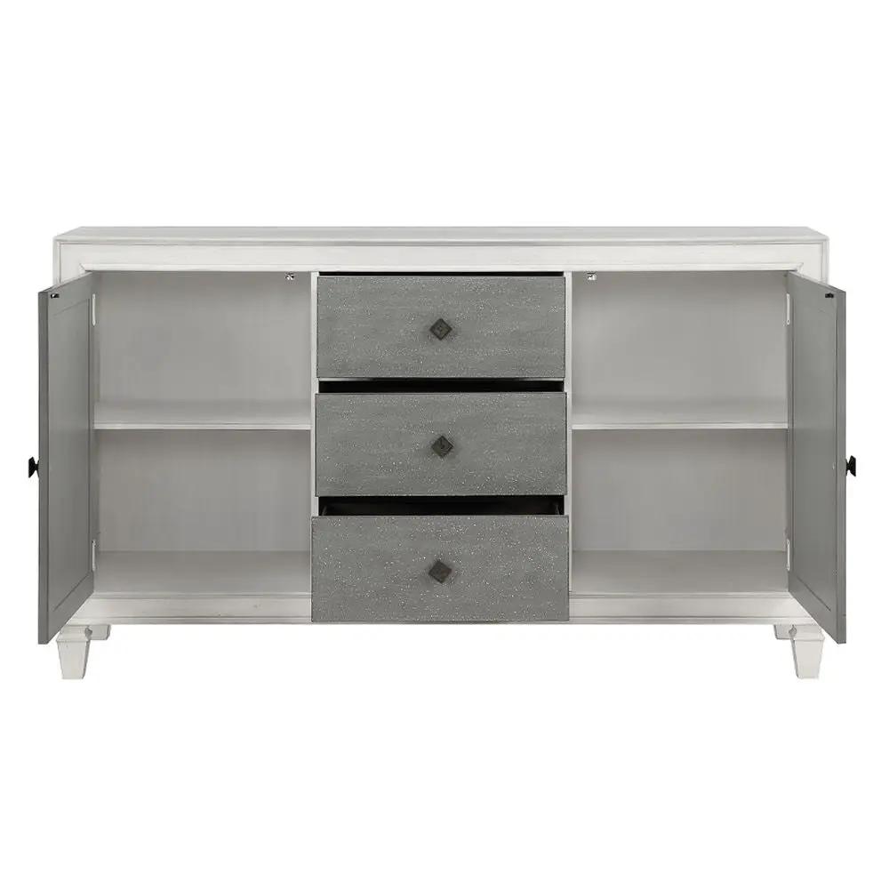 Katia - Server - Rustic Gray & Weathered White by Unique Piece Furniture