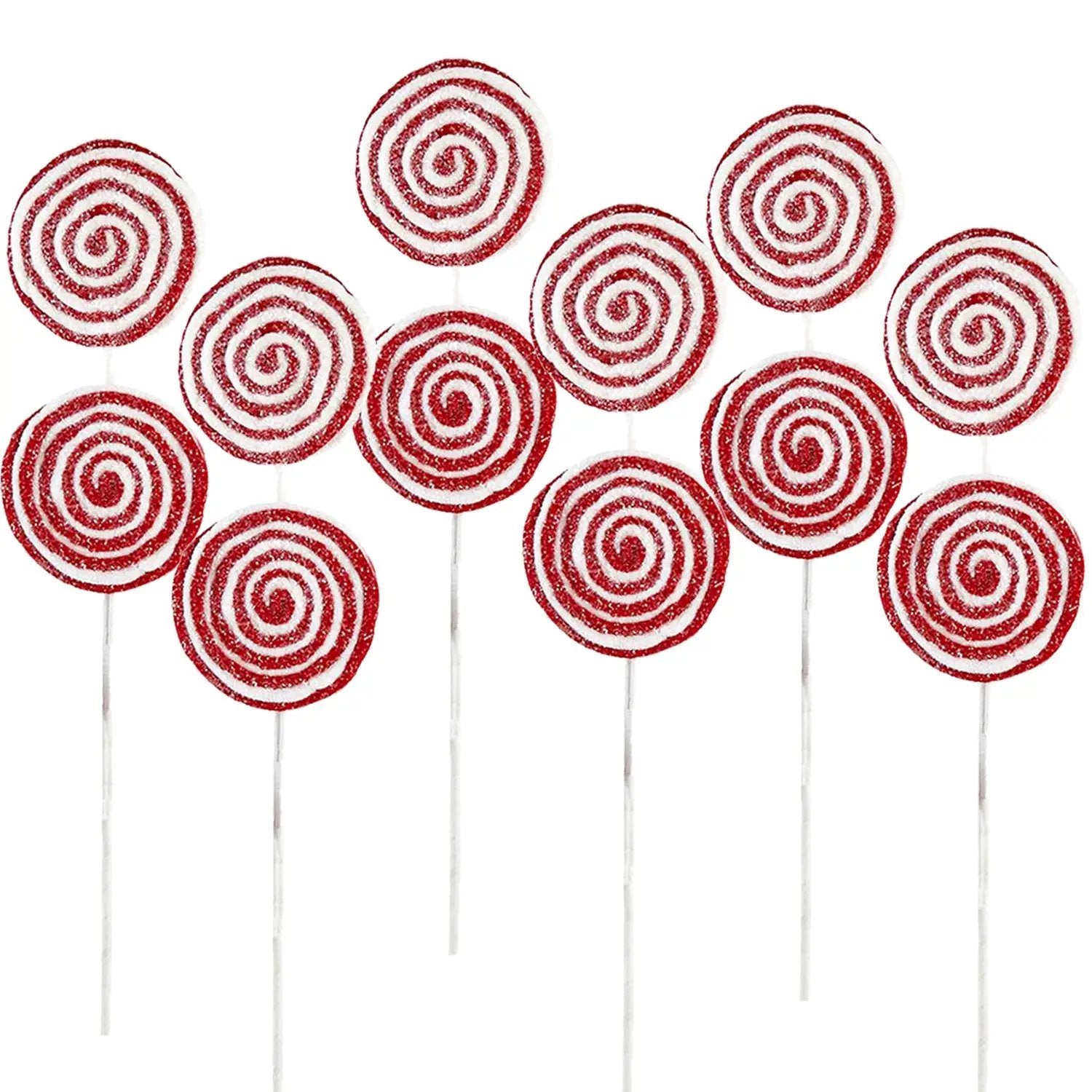 19x7" Iced Lollipop Spray - Set of 6 by HouseOfZazla