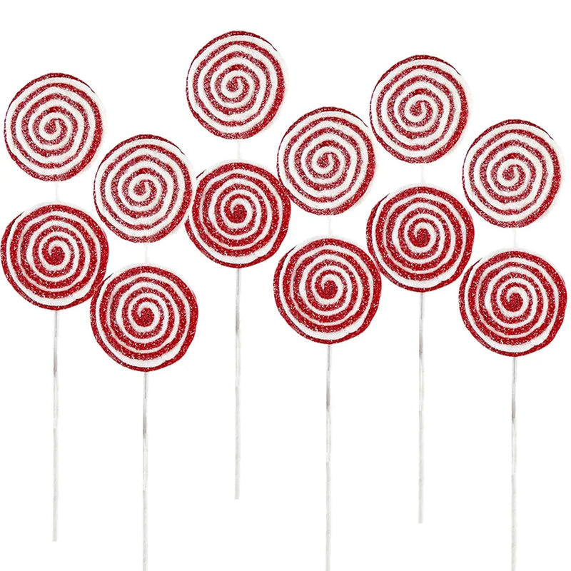 19x7" Iced Lollipop Spray - Set of 6 by HouseOfZazla