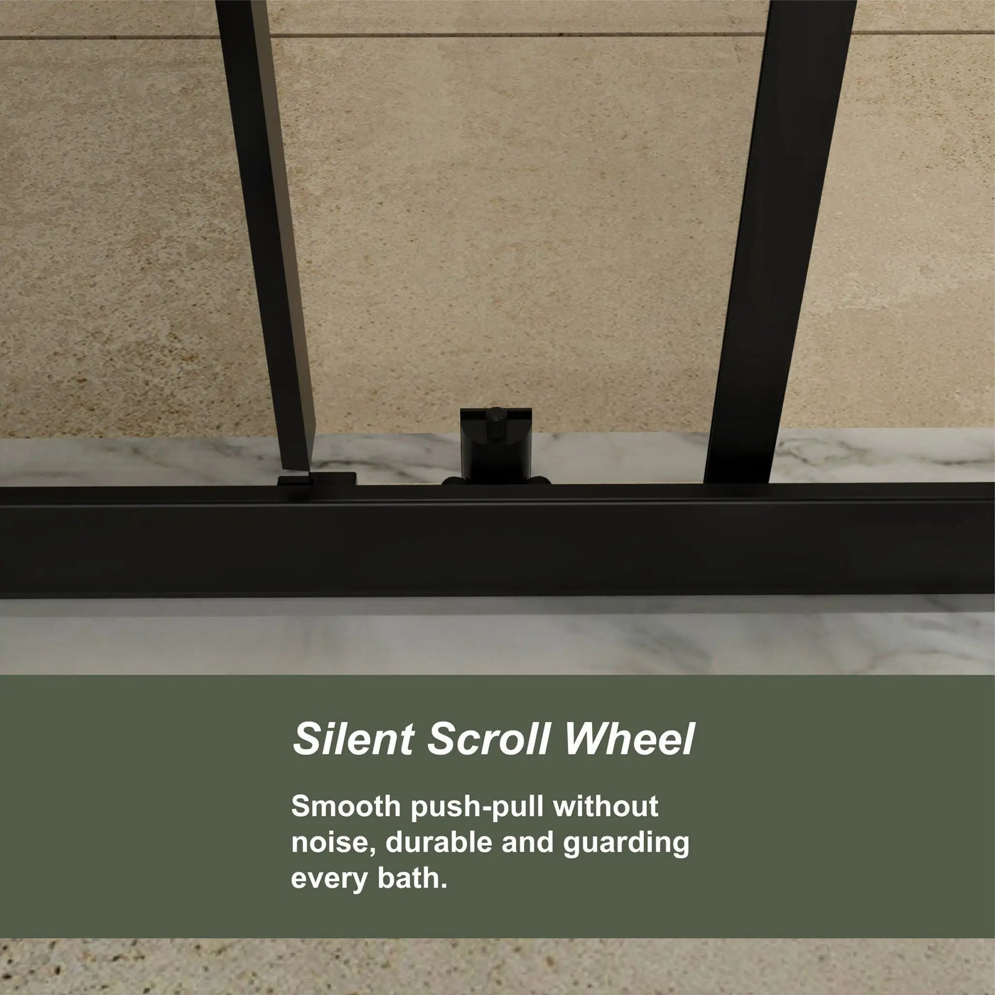 Single Sliding Shower Door, Thick Clear Tempered Glass Shower Door With Stainless Steel Handle by HouseOfZazla