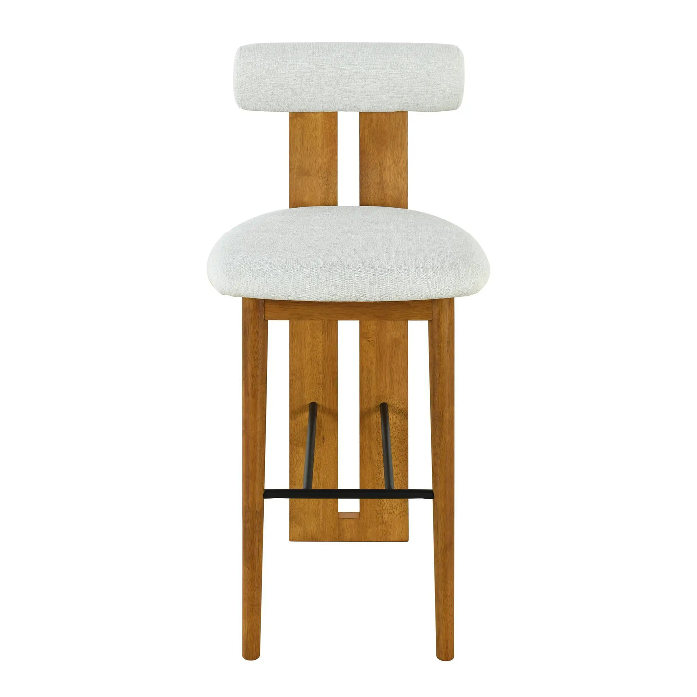 Renee Indoor Wooden Upholstered Barstool by HouseOfZazla