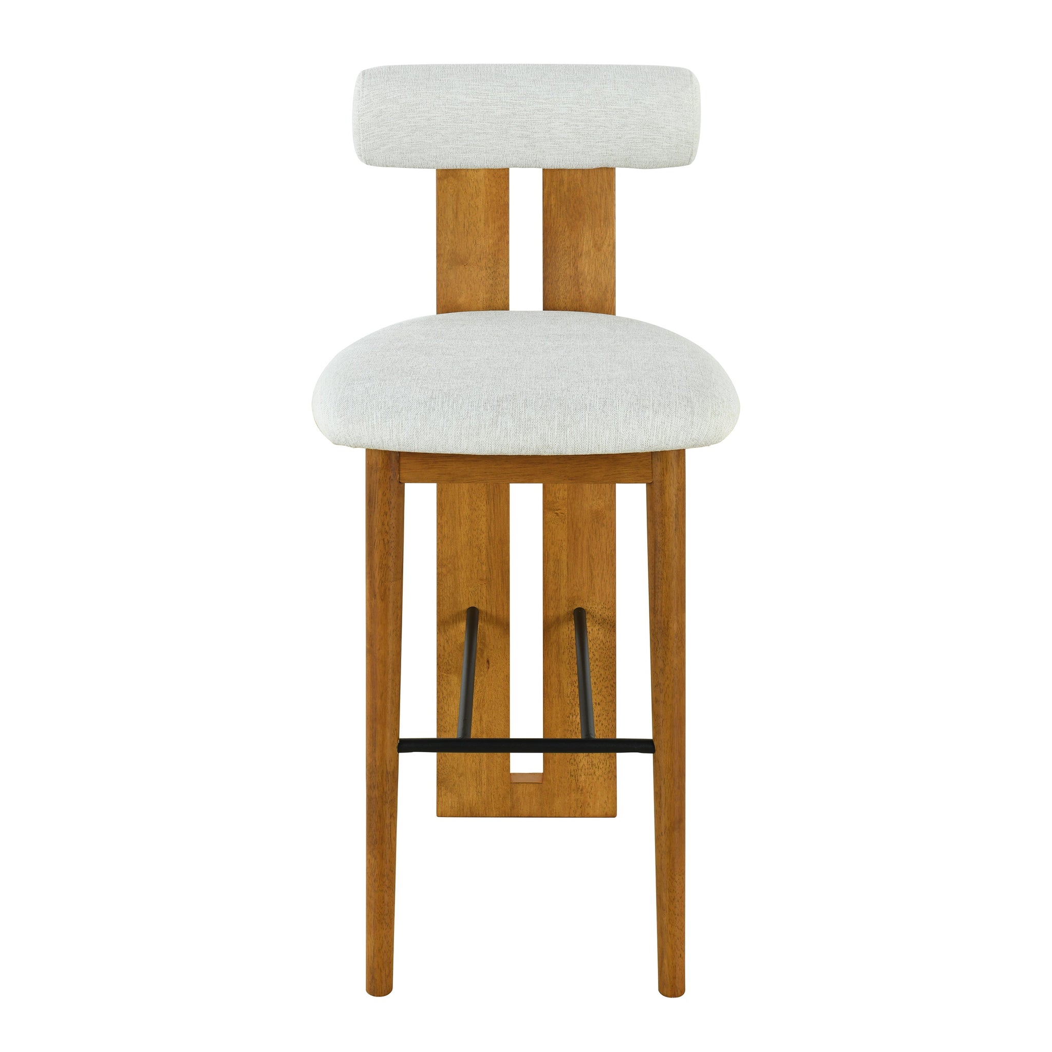 Renee Indoor Wooden Upholstered Barstool by HouseOfZazla