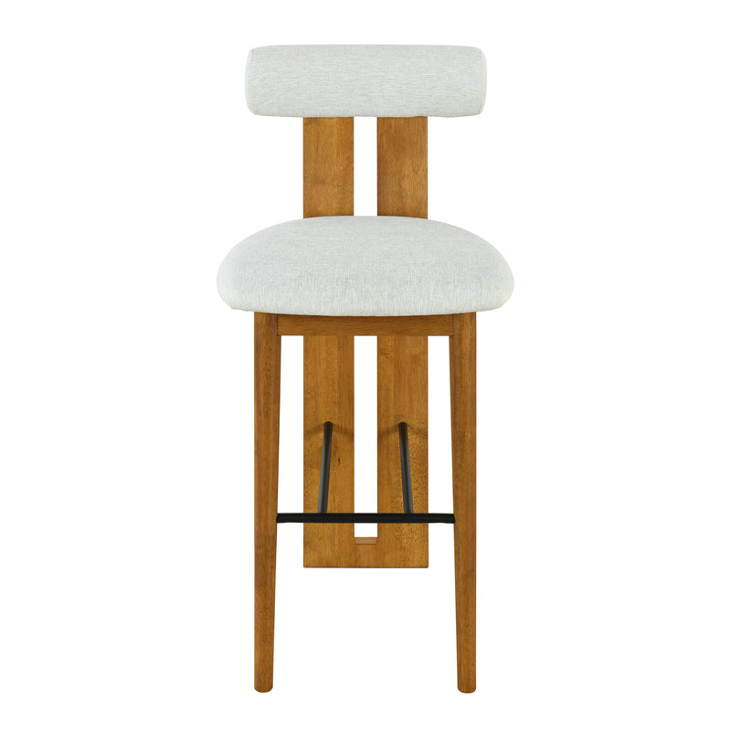 Renee Indoor Wooden Upholstered Barstool by HouseOfZazla