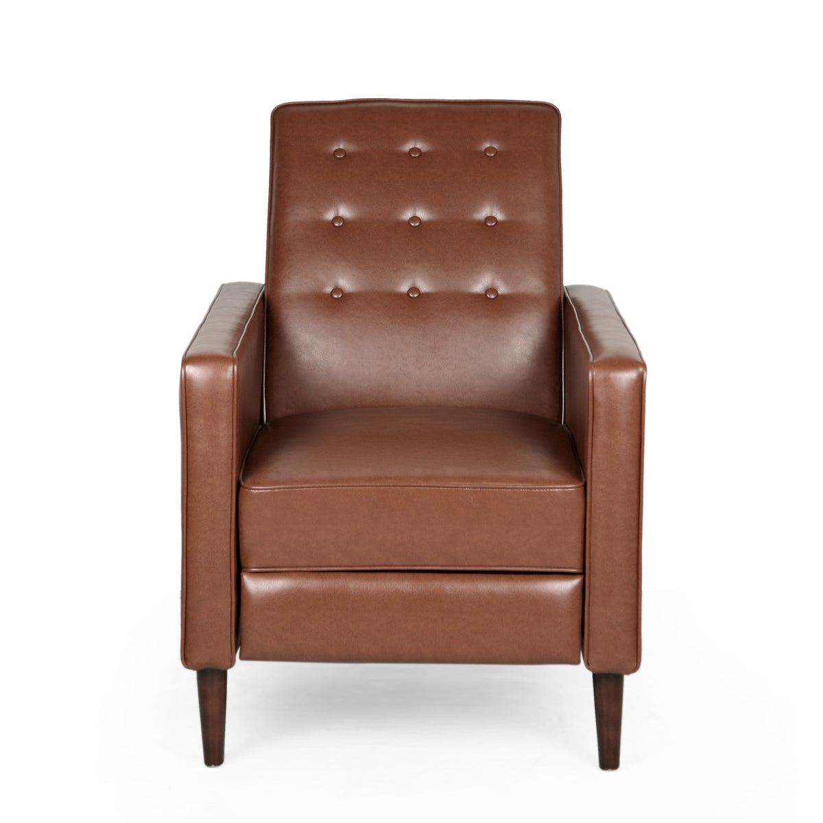 Mid-Century Modern Fabric Recliner Chair with Thick Cushions - Multiple Colors, photo 8 of 13