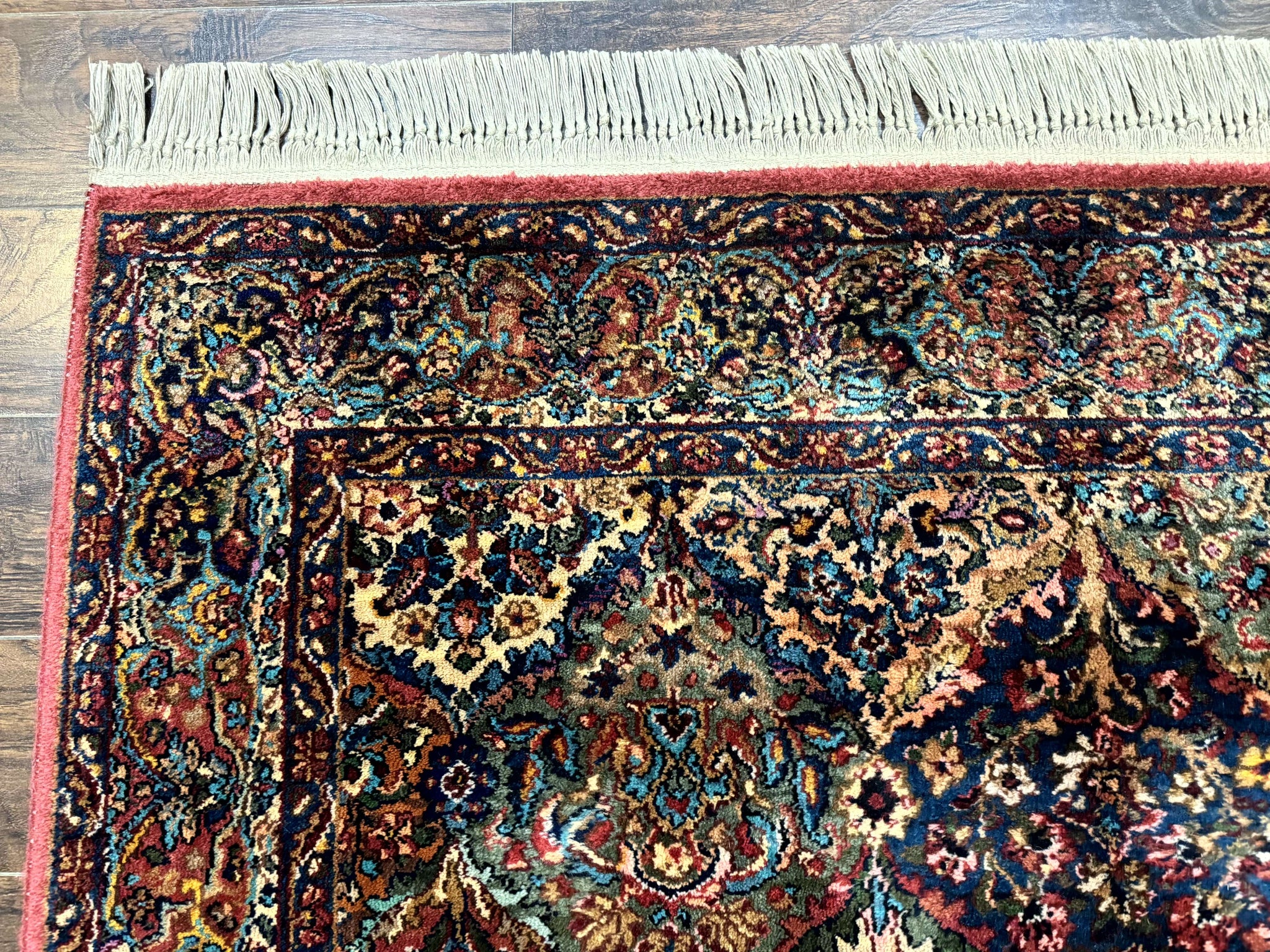 5.9 x 9 Karastan Rug Multicolor Panel Kirman #717, Original 700 Series, Wool by Jewel Rugs