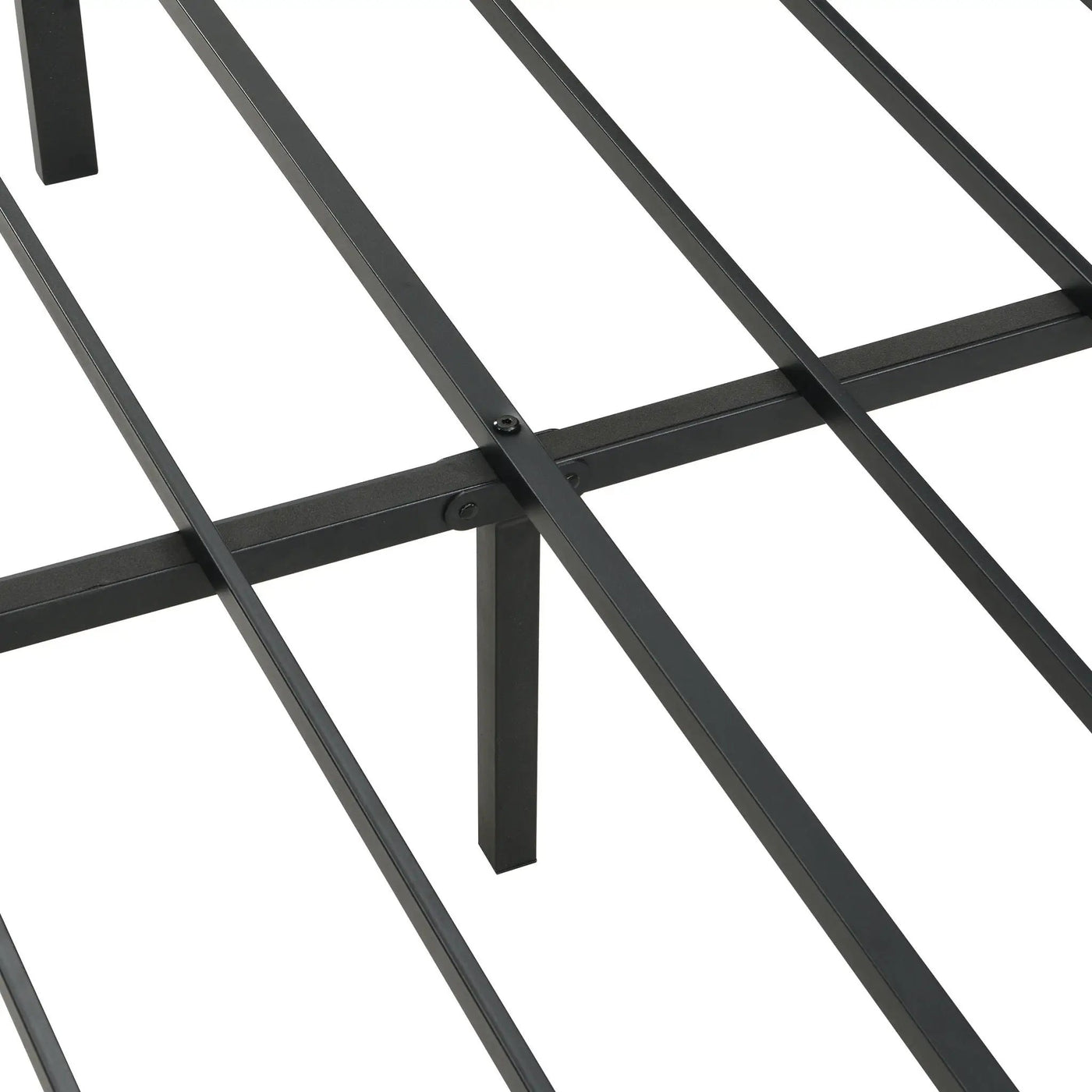 Modern Bed Frame With LED Lights, Upholstered Headboard, USB Charging by HouseOfZazla