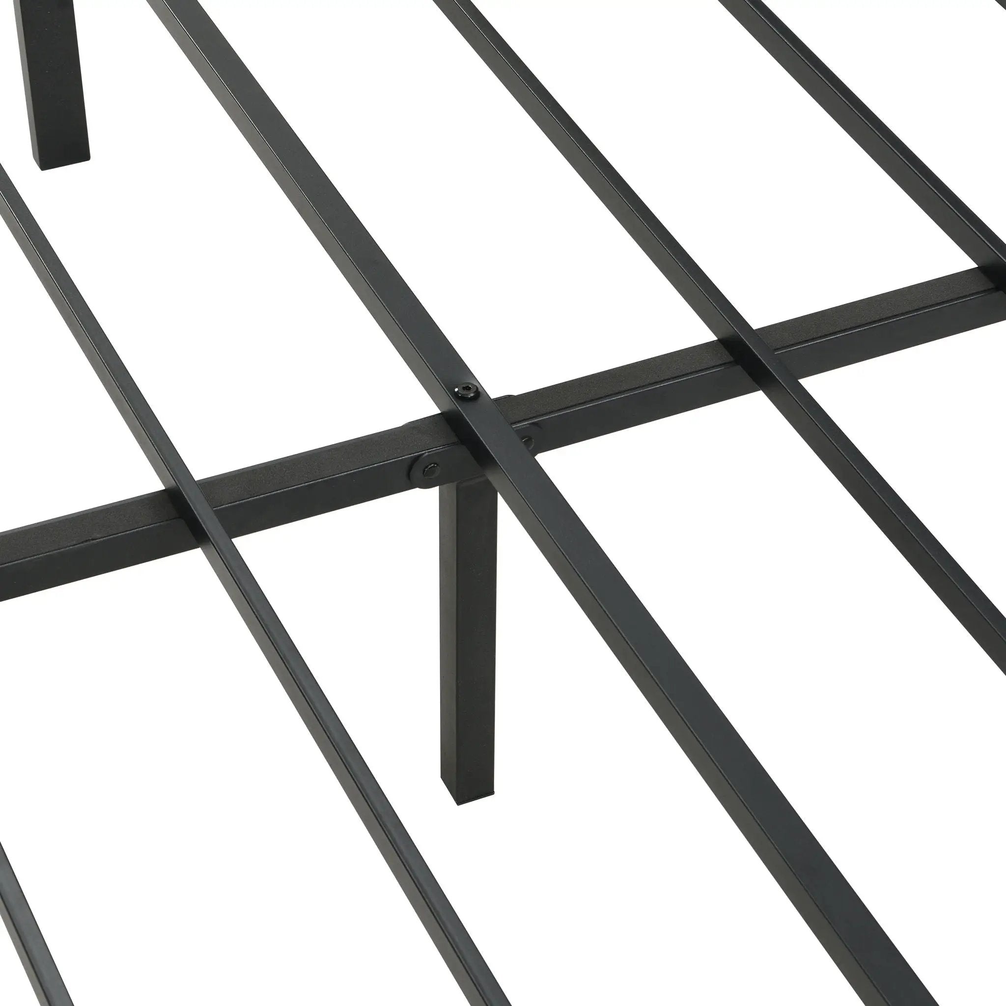 Modern Bed Frame With LED Lights, Upholstered Headboard, USB Charging