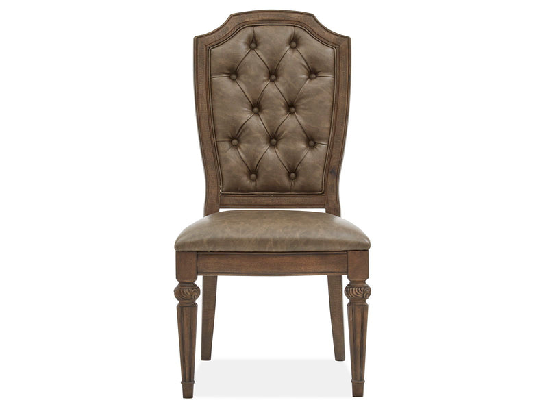 Durango - Wood Dining Side Chair With Upholstered Seat and Back (Set of 2) - Willadeene Brown, photo 4 of 7