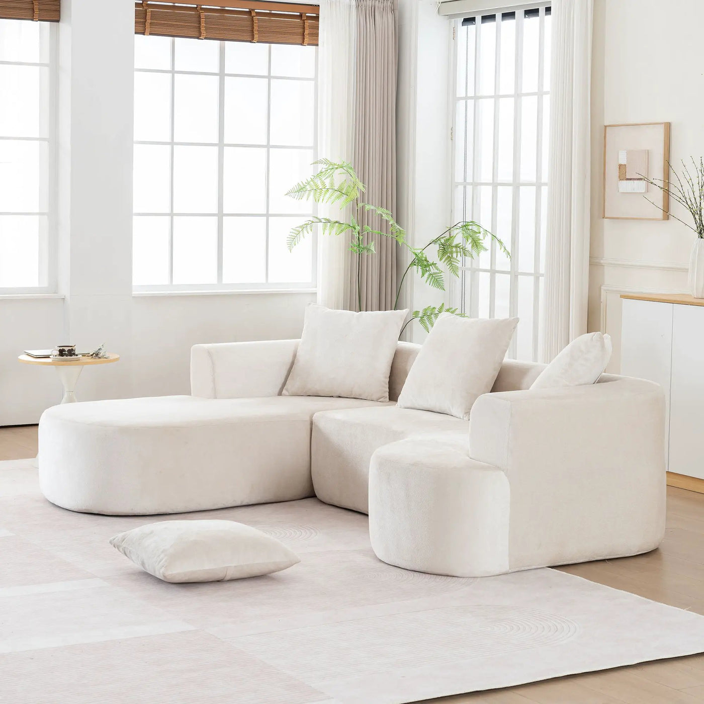Modular Sectional Sofa With L Shape Chaise With Deep Seat by Unique Piece Furniture