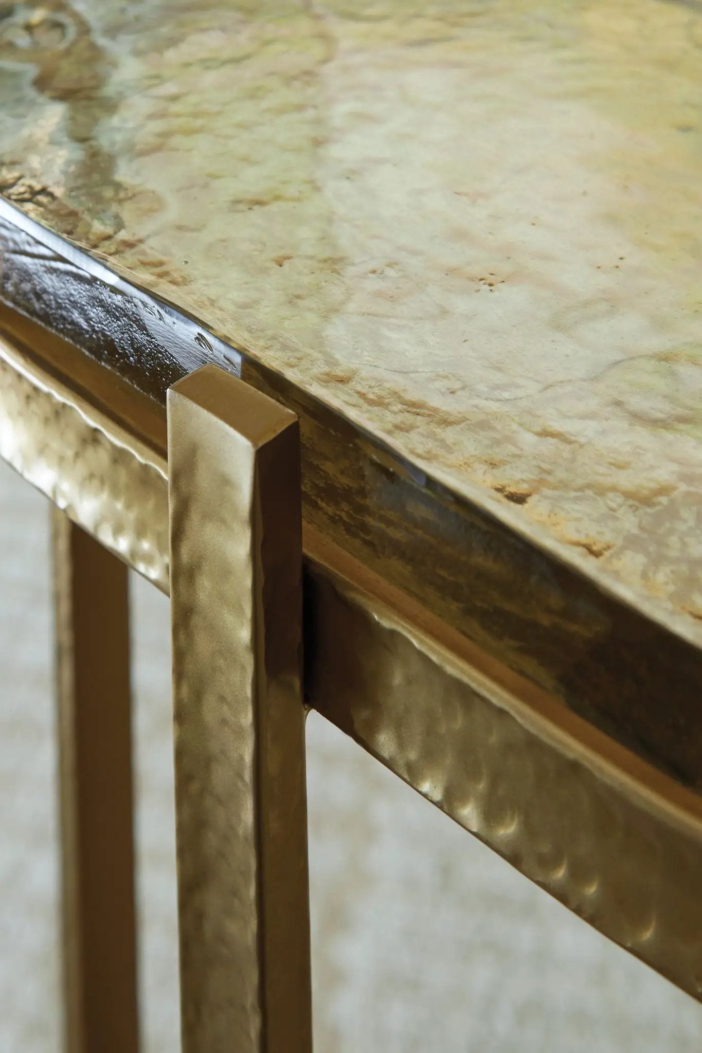 Porterville - Accent Table - Gold Finish by Unique Piece Furniture