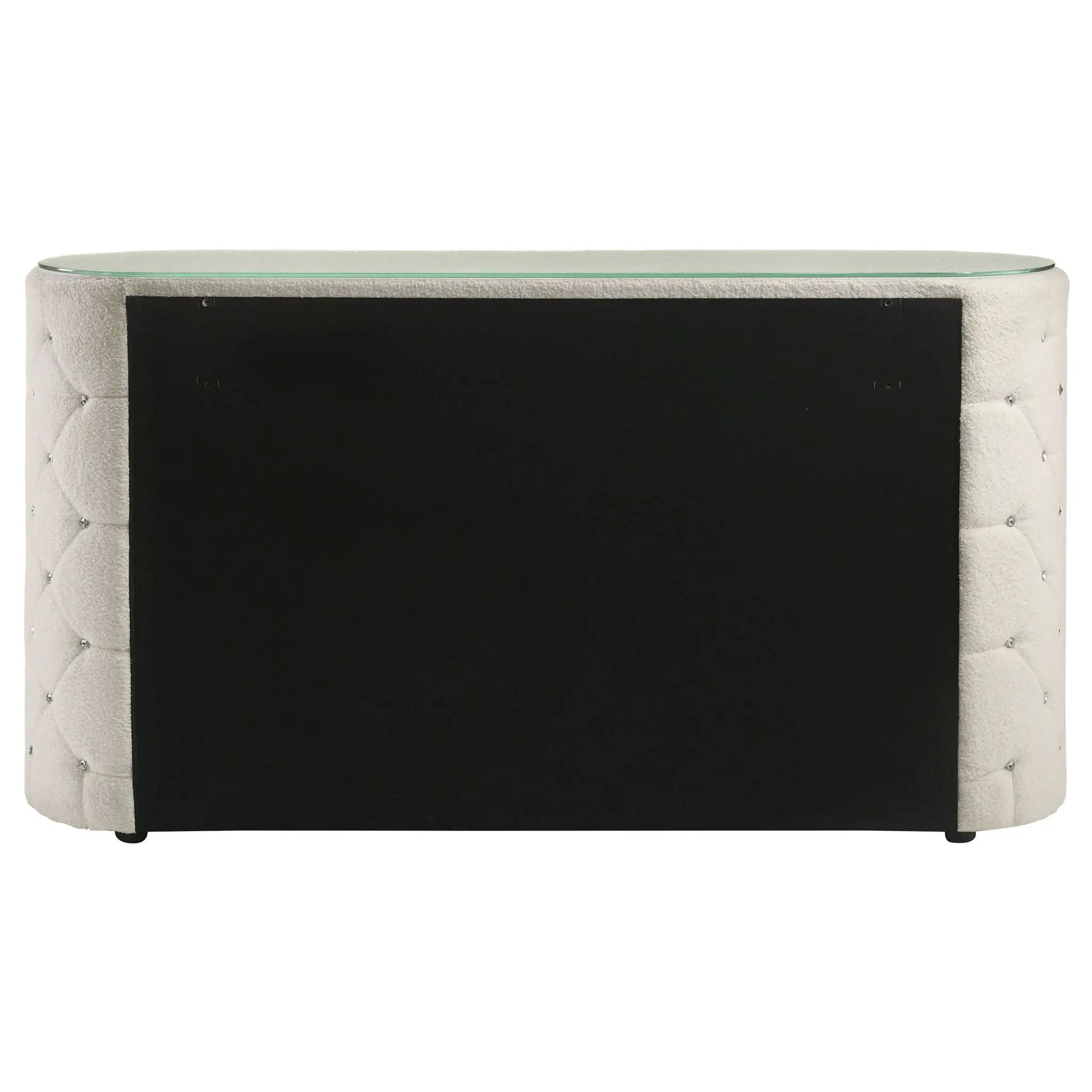 Sonya 6-drawer Upholstered Bedroom Dresser Ivory by Unique Piece Furniture