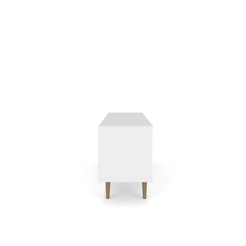 Liberty - TV Stand & 2 Open Shelves - Natural / White by HouseOfZazla