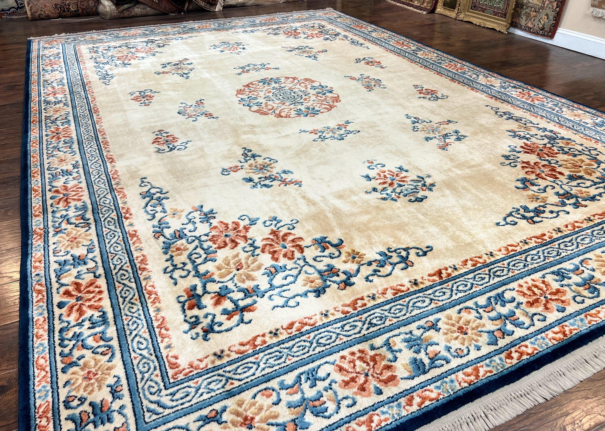 Karastan Rug 10x14 Chinese #718, Vintage Original 700 Series Wool Pile Karastan Carpet, Asian Oriental Rug, Rare by Jewel Rugs