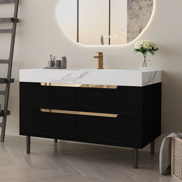 35.4" Modern Bathroom Vanity with Undermount Sink, photo 2 of 10