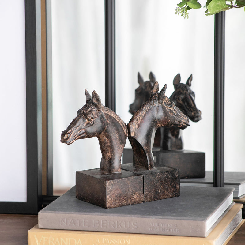 S/2 5.1x4x8' Horse Bookends by HouseOfZazla