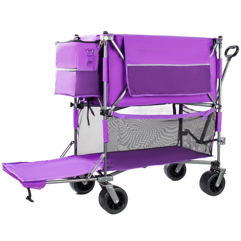 55" Heavy Duty Double-Layer Wagon with Brakes by HouseOfZazla