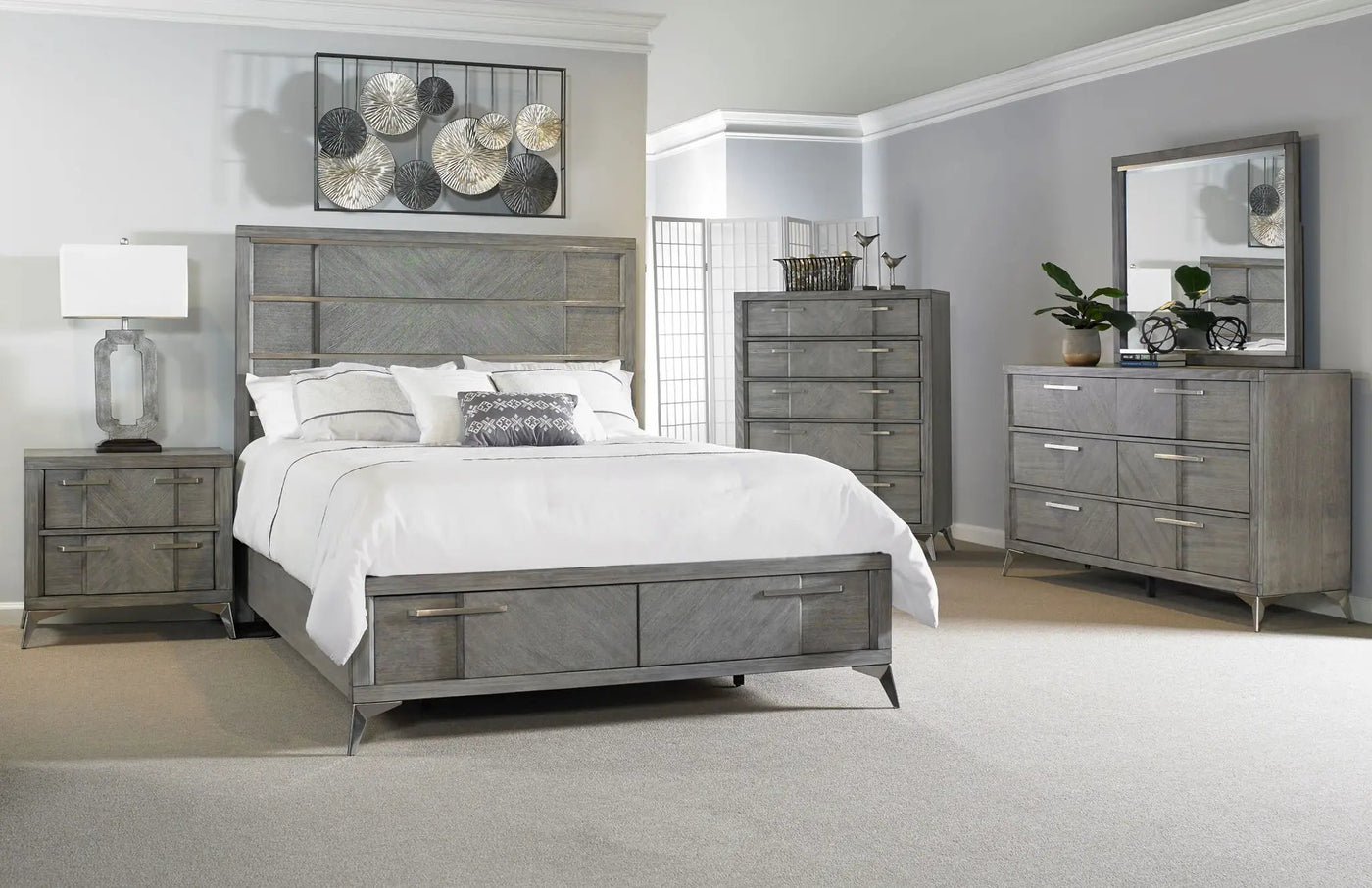 Storage Bed With Bookmatched Veneer by HouseOfZazla