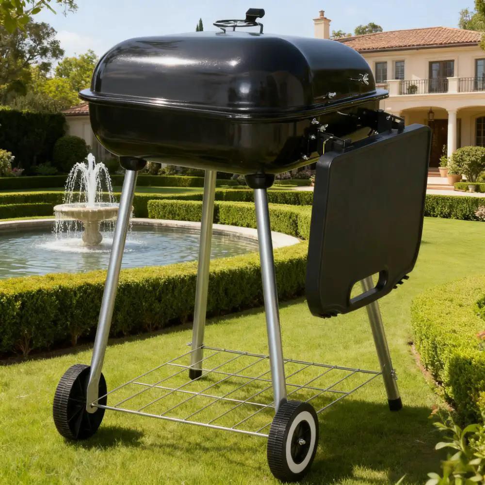 22-Inch Porcelain-Enameled Outdoor BBQ Grill by HouseOfZazla
