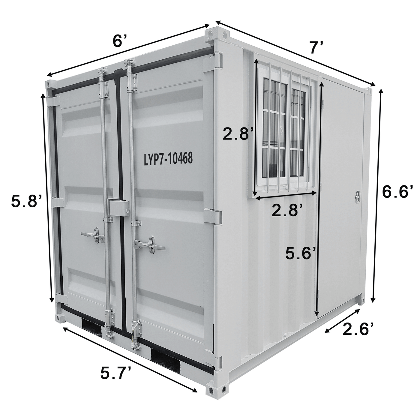 7ft Small Cubic Shipping Container by Chery Industrial
