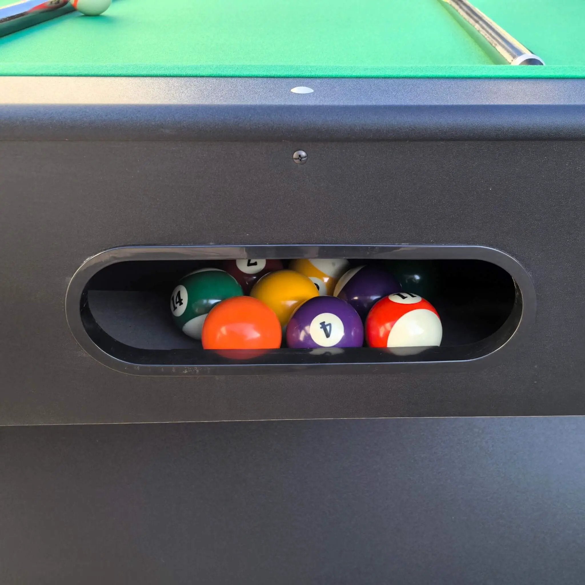 Premium 7FT Black Billiards Game Room Table For Home With Cue Sticks And Billiard Balls (SAK58210) by SAKSBY WHOLESALE