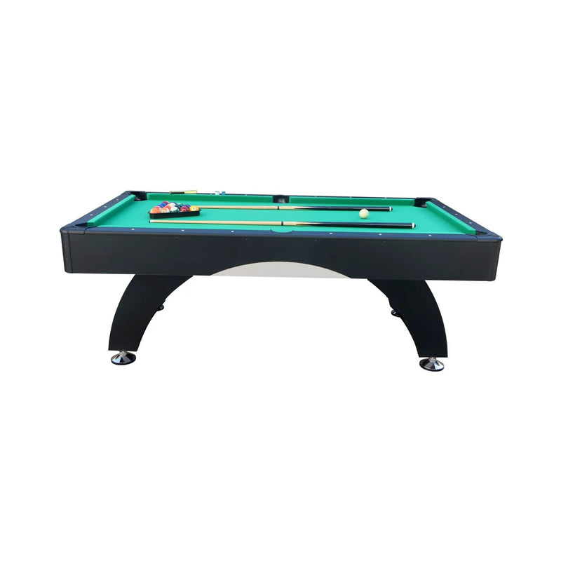 Premium 7FT Black Billiards Game Room Table For Home With Cue Sticks And Billiard Balls (SAK58210) by SAKSBY WHOLESALE