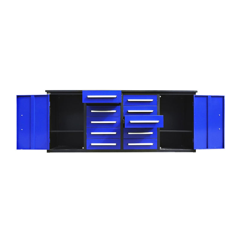 7ft Heavy Duty Workbench with 10 Drawers & 2 Cabinets by Chery Industrial