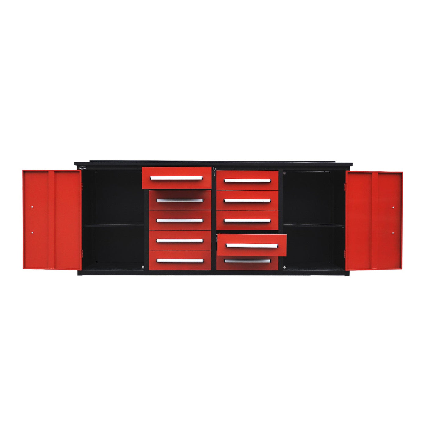 7ft Heavy Duty Workbench with 10 Drawers & 2 Cabinets by Chery Industrial
