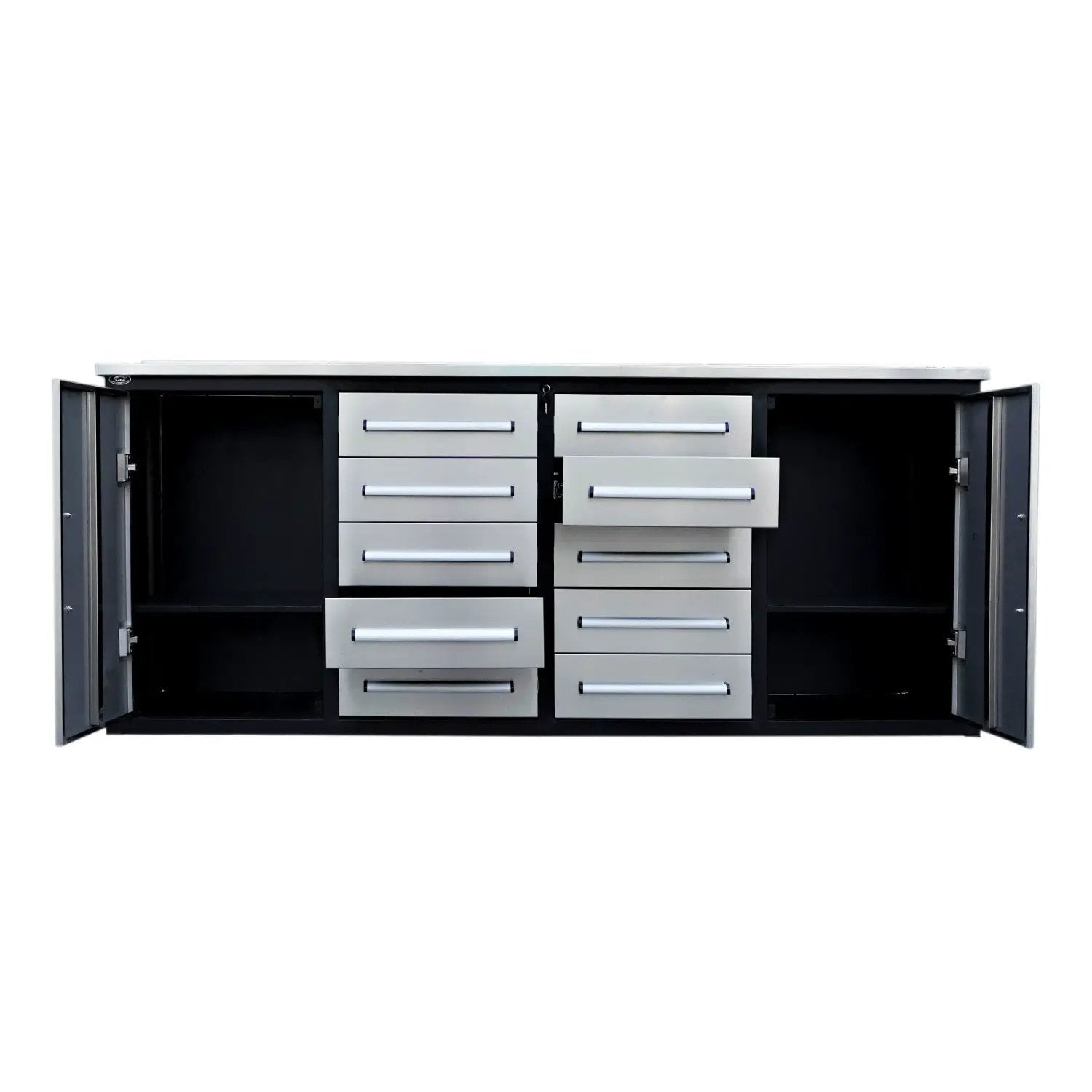 7ft Heavy Duty Workbench with 10 Drawers & 2 Cabinets by Chery Industrial