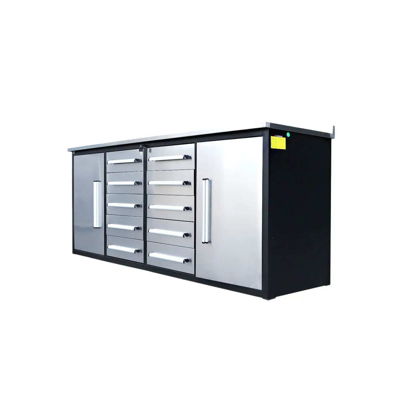 7ft Heavy Duty Workbench with 10 Drawers & 2 Cabinets by Chery Industrial