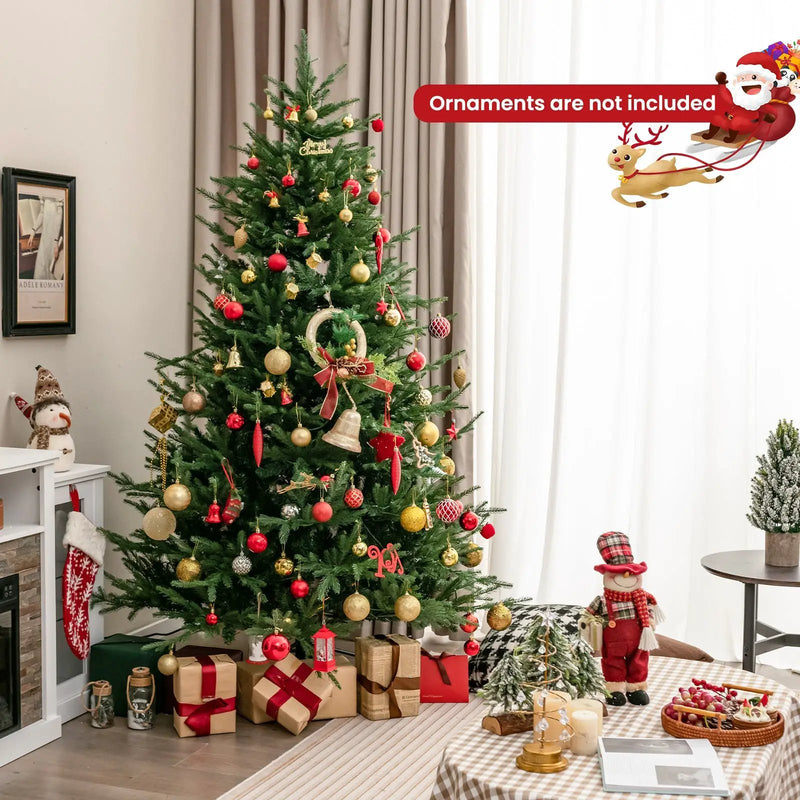 Pre-lit Christmas Tree with 280 Warm White LED Lights and 8 Lighting Modes by DirectDeals