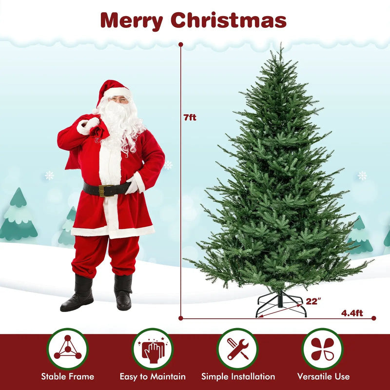 Pre-lit Christmas Tree with 280 Warm White LED Lights and 8 Lighting Modes by DirectDeals