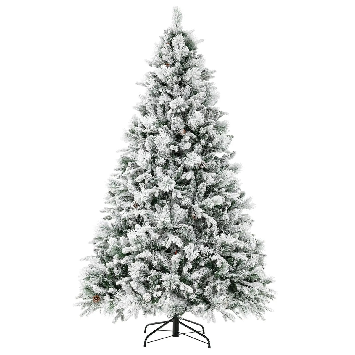 4.5/6/7 Feet Artificial Xmas Tree with Pine Needles and LED Lights by DirectDeals