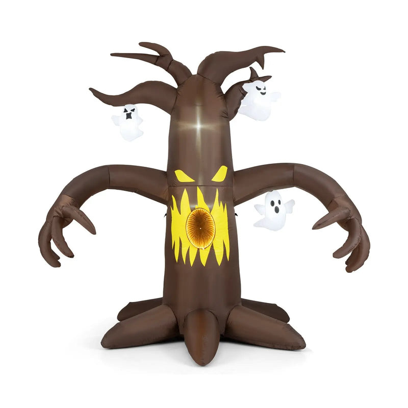7.8 Feet Halloween Inflatables Scary Dead Tree Halloween Decoration with Ghost by DirectDeals