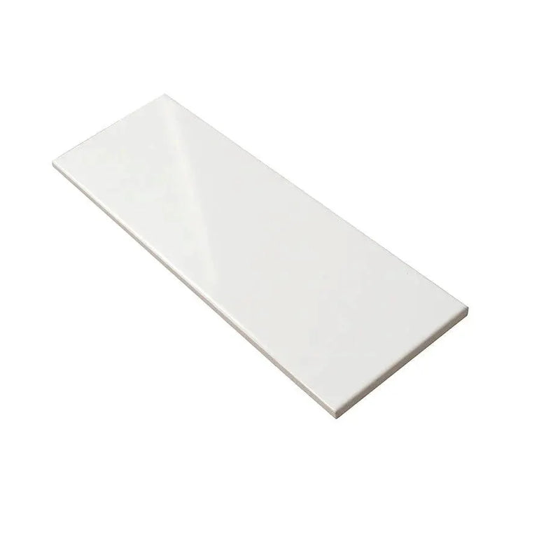 White 4x12 Polished Ceramic Subway Tile (34 pack, 10.4 sq ft/case) by Apollo Tile