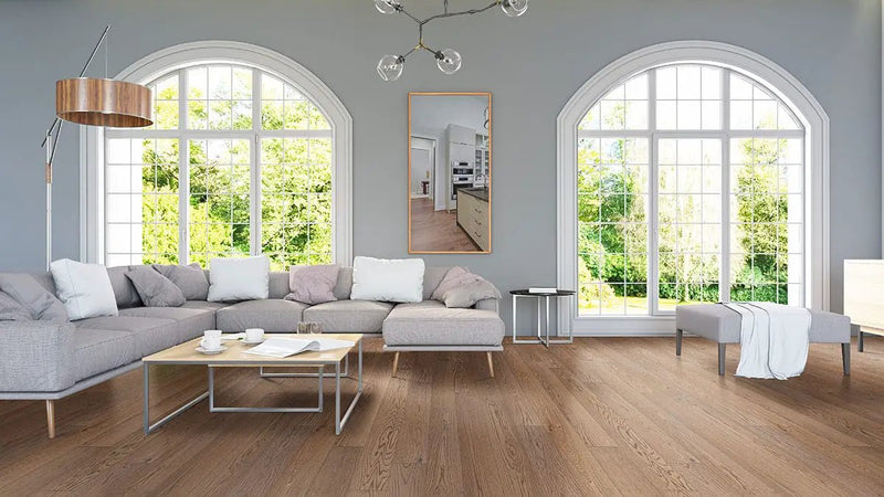 Kelmore Dunova Matte Wood Look Planks in a finished room